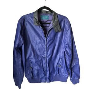 Perry Ellis Men’s Purple Rare Lightweight Bomber Jacket Size M Y2K Urban Retro